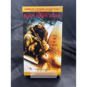 Black Hawk Down VHS 2002 Ridley Scott Josh Hartnett War Movie Columbia‎ TriStar